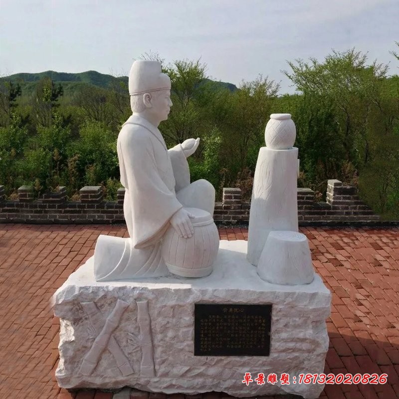 汉白玉二十四孝雕塑景区景观石雕 (3)