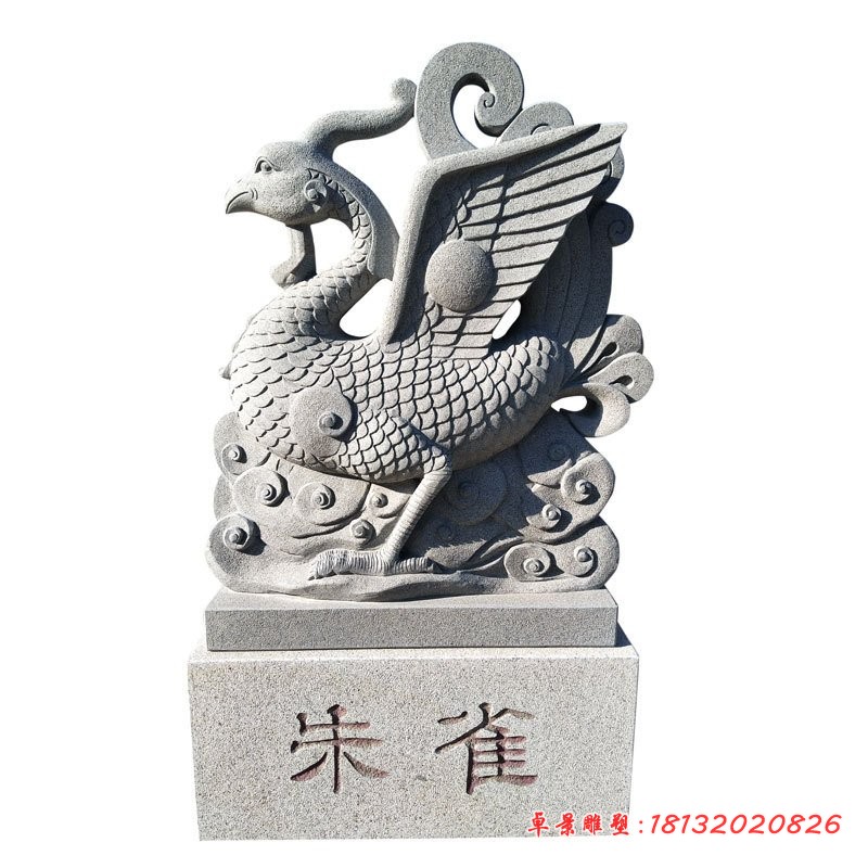 景区石雕朱雀