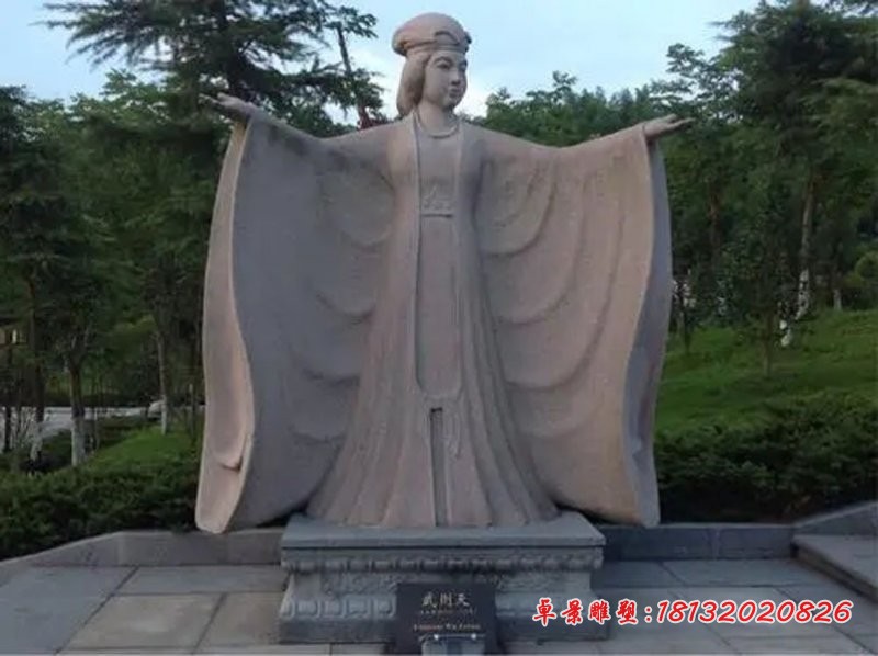 景区武则天石雕