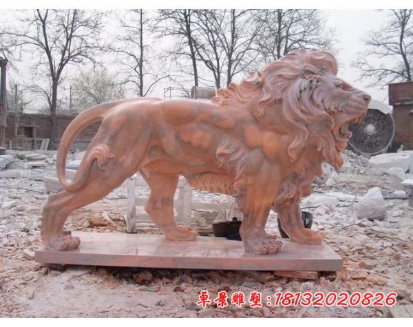 走狮石雕，西洋狮石雕