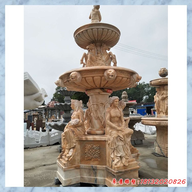 欧式人物石雕喷泉 