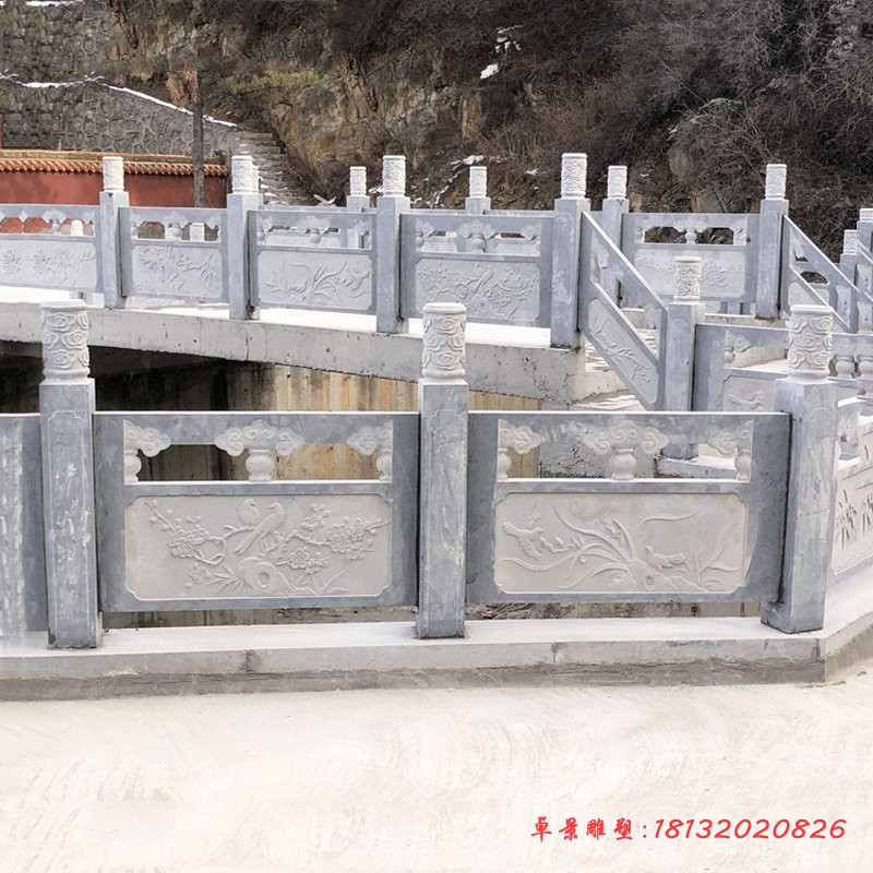 青石栏杆石雕