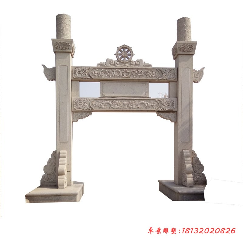山门牌坊石雕