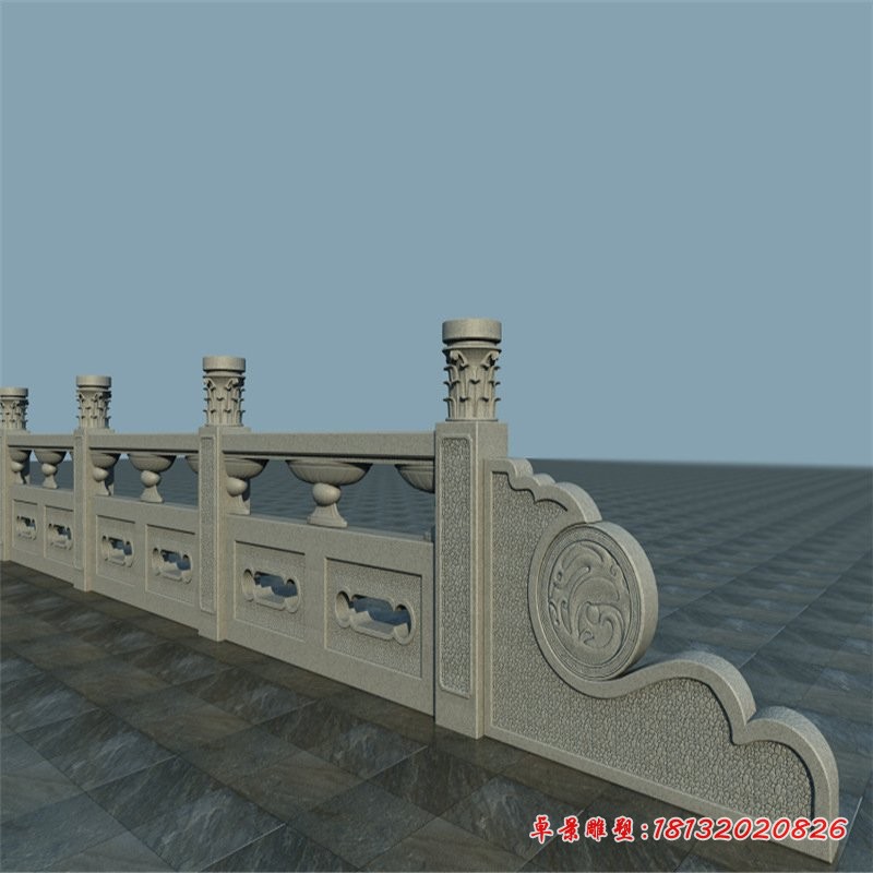 石雕刻栏杆