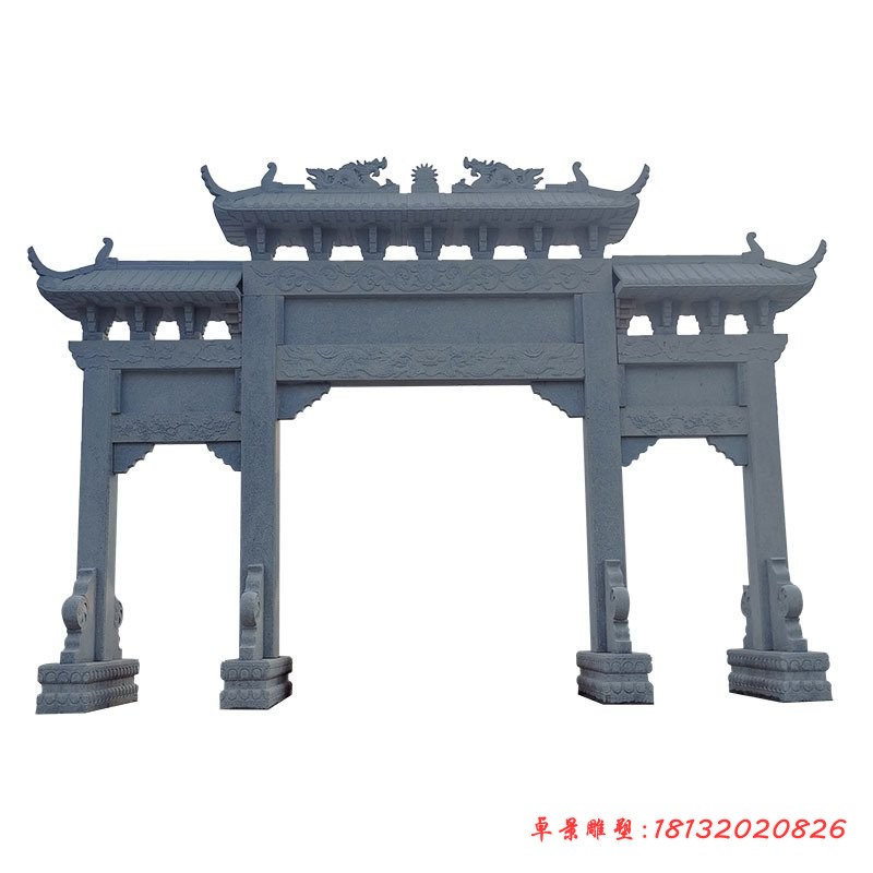 石雕刻牌坊