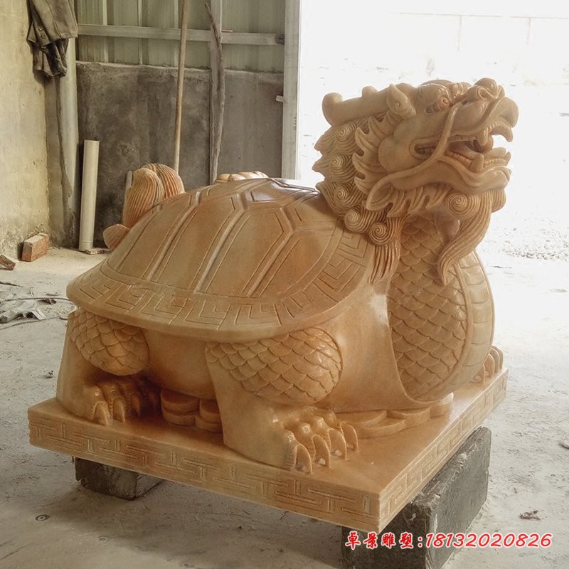石雕龙龟 