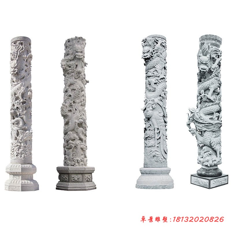 石雕龙柱 