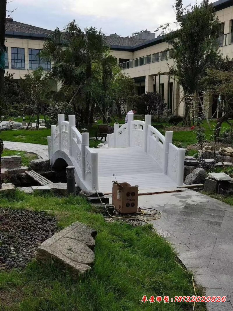 校园大理石拱桥石雕