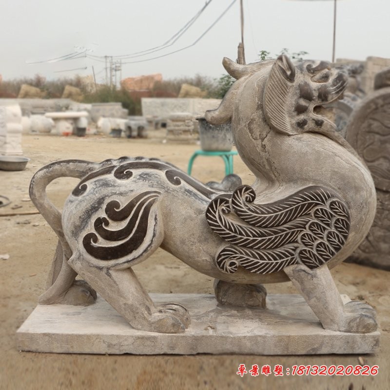 狴犴石雕，青石龙九子