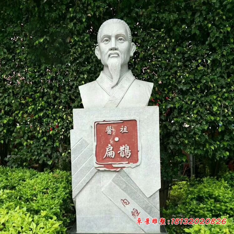 扁鹊胸像石雕，医院人物石雕 (2)