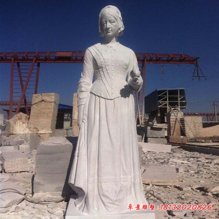 大理石南丁格尔石雕，医院名人石雕