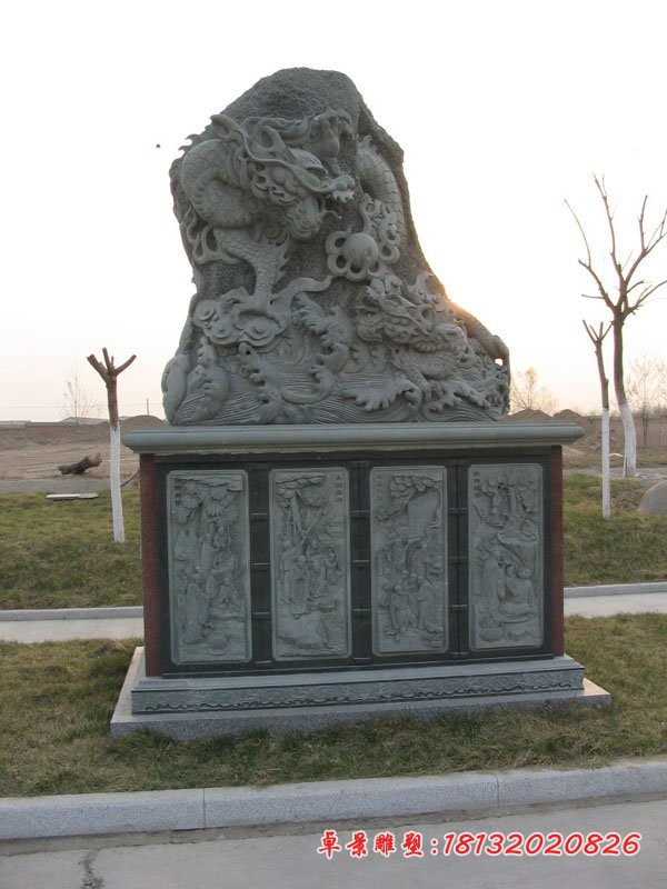 大理石十二生肖，公园动物石雕 (10)