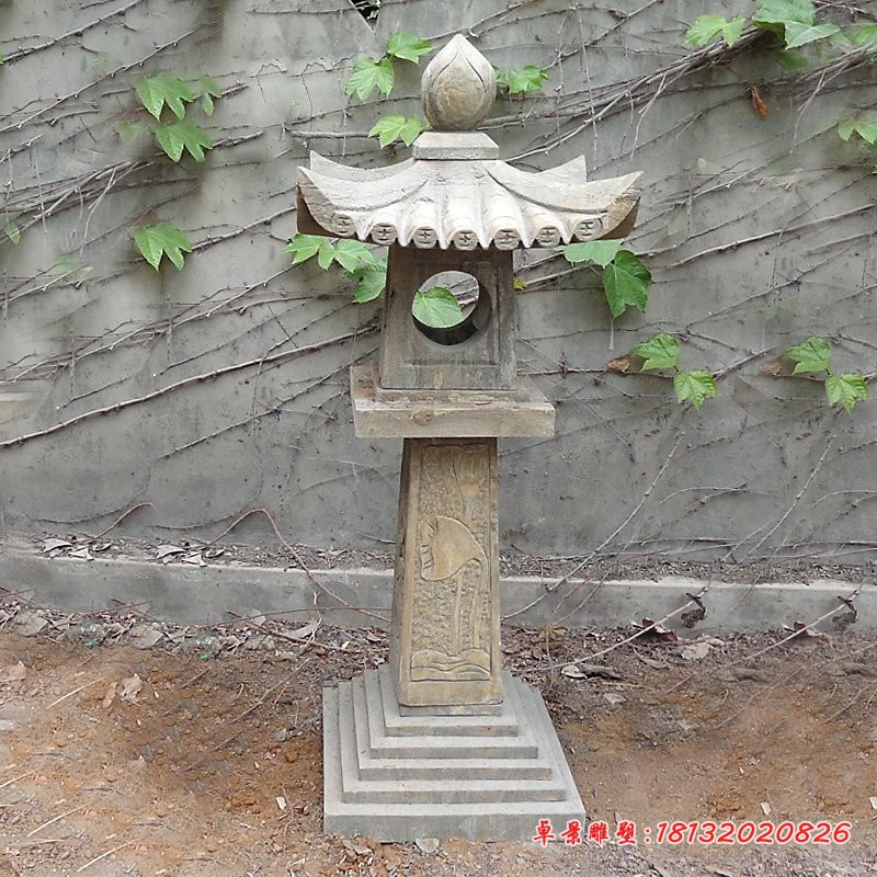仿古灯石雕，公园石灯