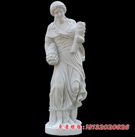 汉白玉人物雕塑，西方女人石雕 (5)