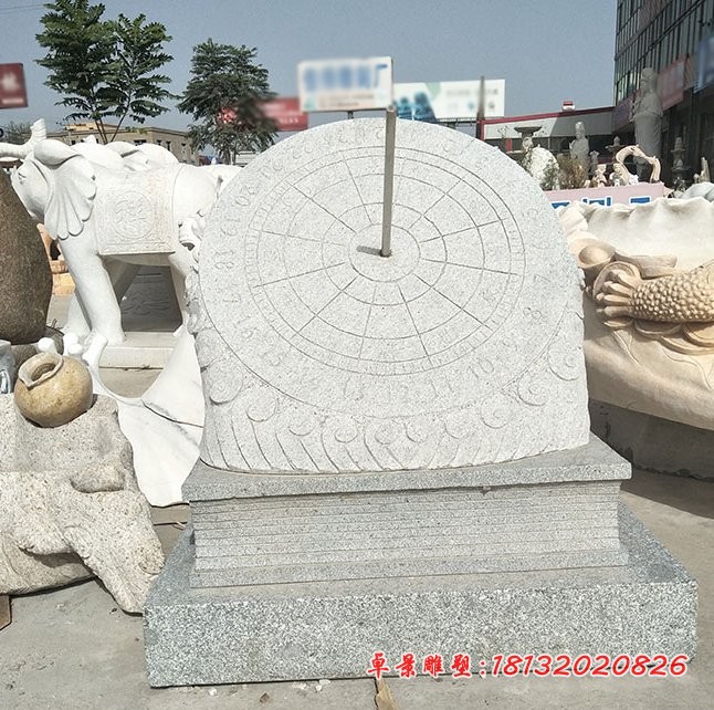 花岗岩日晷雕塑,校园石雕
