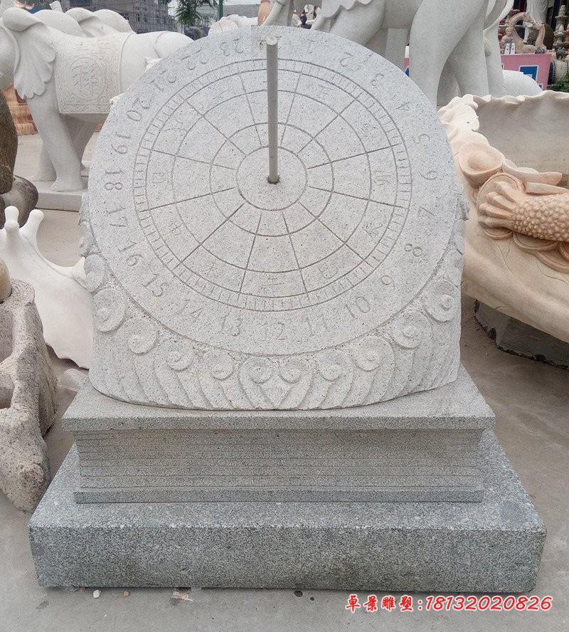 花岗岩日晷雕塑,校园石雕