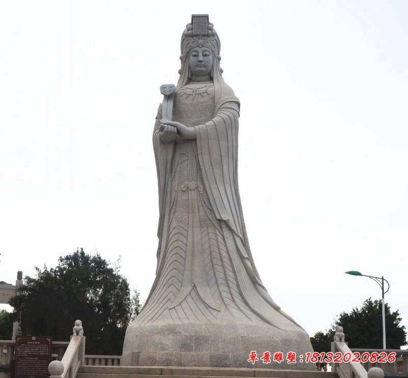 妈祖石雕，广场神仙石雕