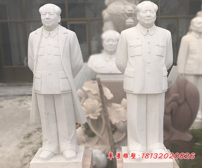 毛主席石雕，广场伟人石雕