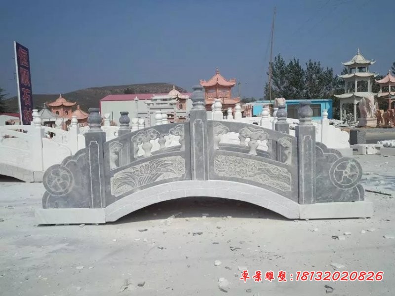 青石拱桥雕塑，小桥石雕 (2)