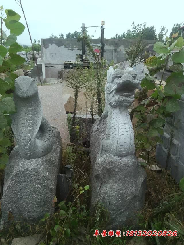 生肖石雕，公园十二生肖雕塑 