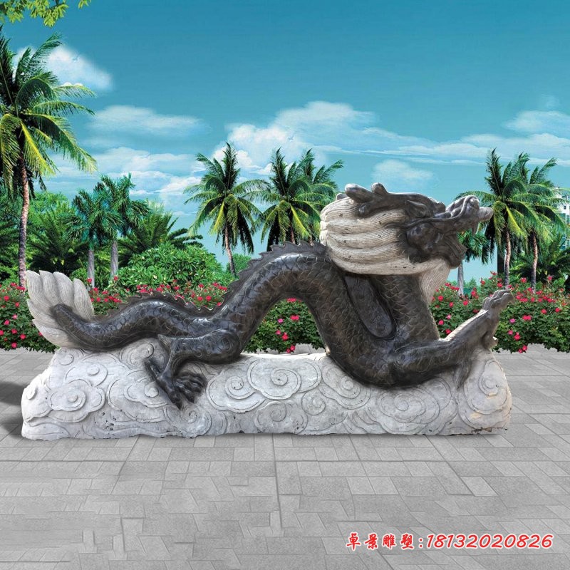 大理石生肖龙雕塑