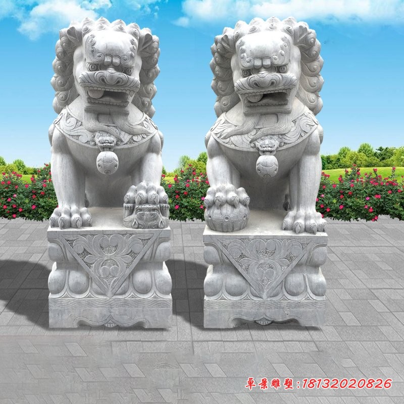 大理石狮子雕塑