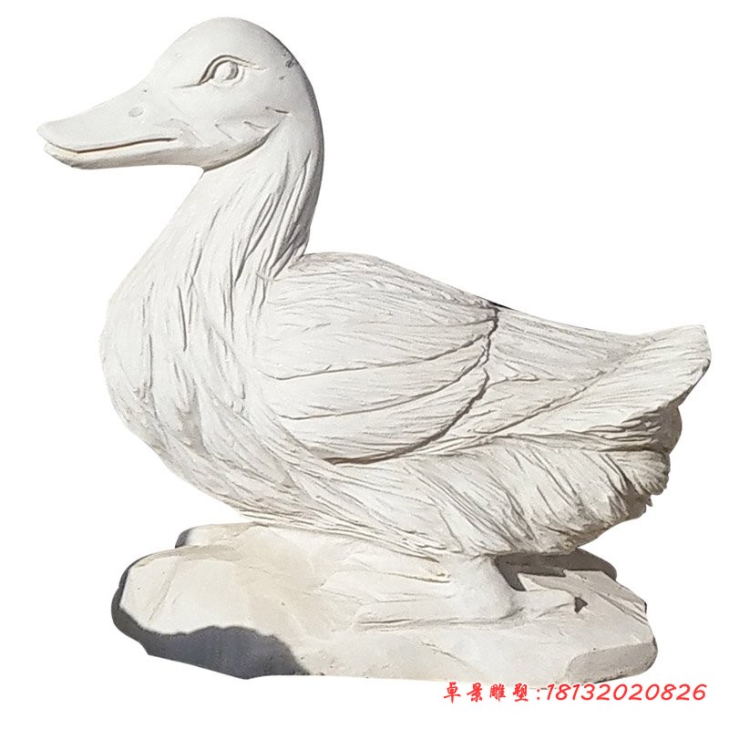 大理石鸭子雕塑 