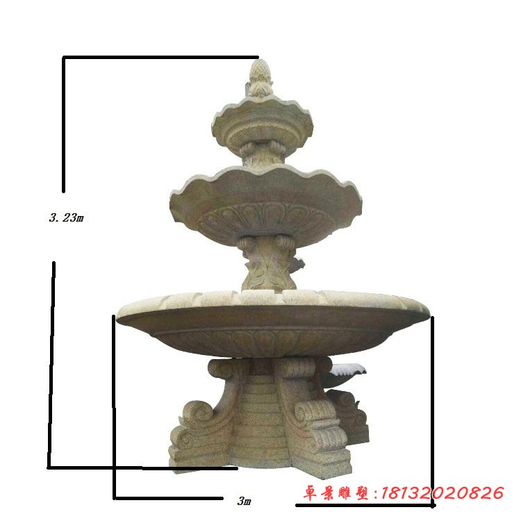 公园欧式喷泉石雕 