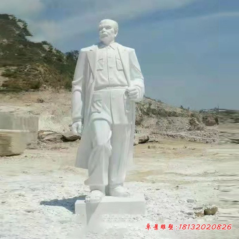 汉白玉白求恩石雕