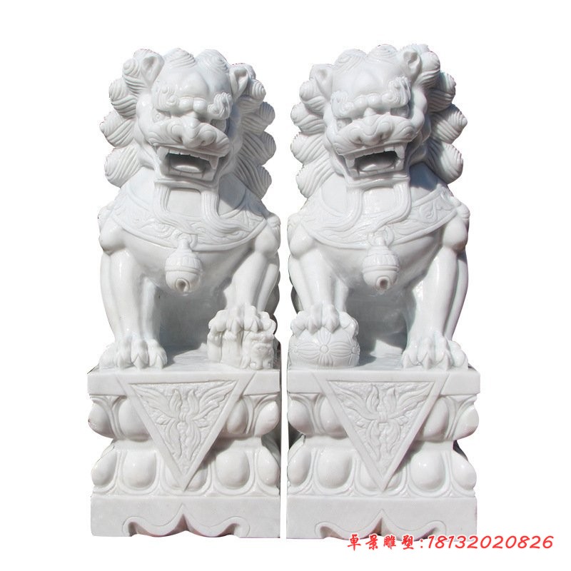 汉白玉狮子石雕