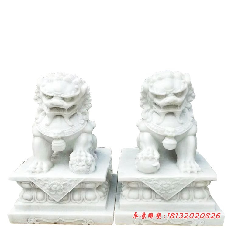 汉白玉狮子雕塑