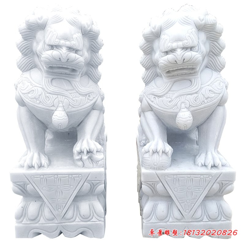 汉白玉狮子雕塑