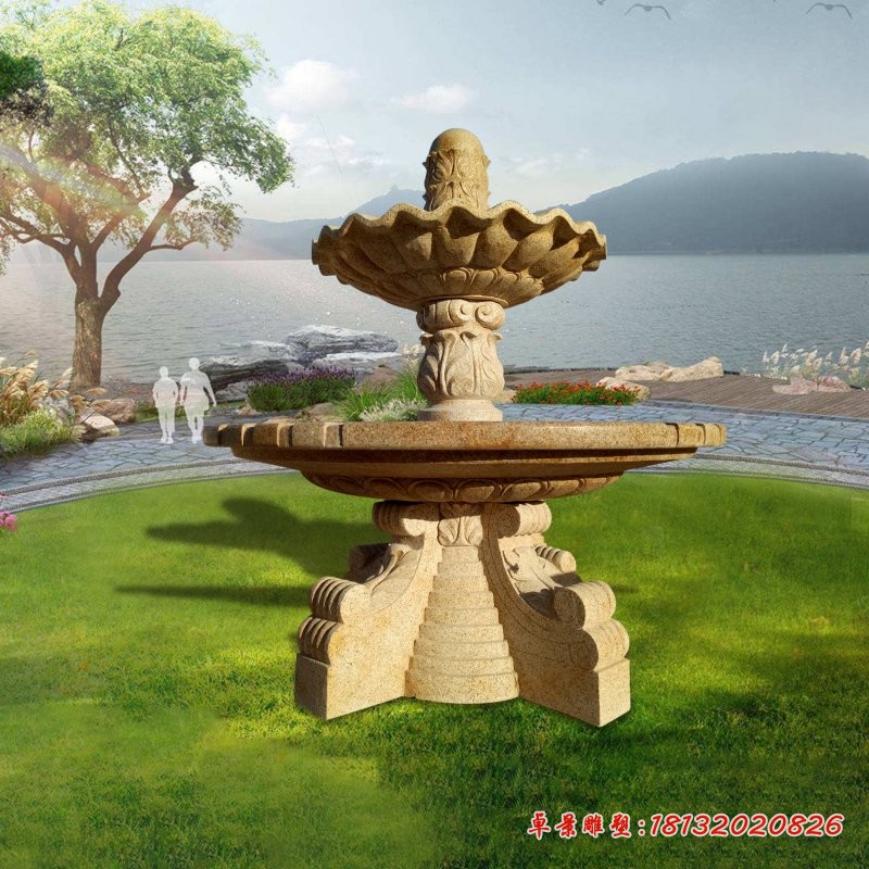 砂岩欧式喷泉雕塑