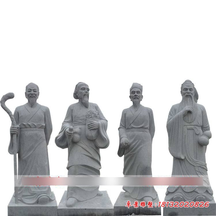 四大名医石雕 (7)