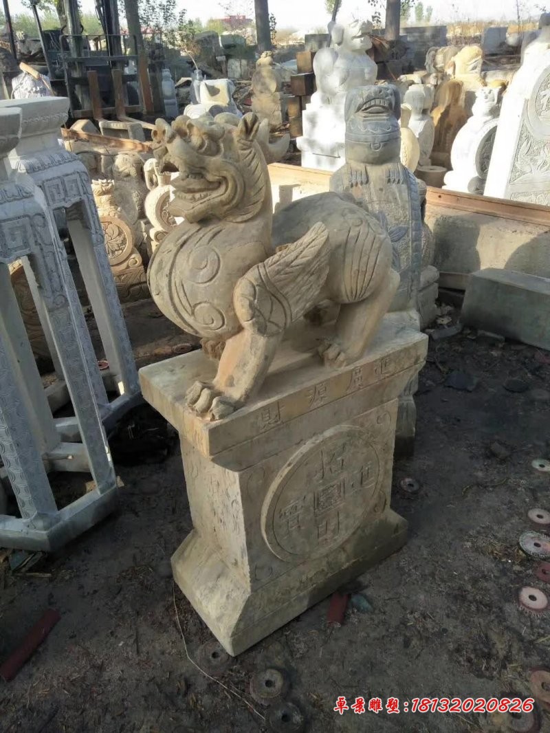 财源广进石雕天禄