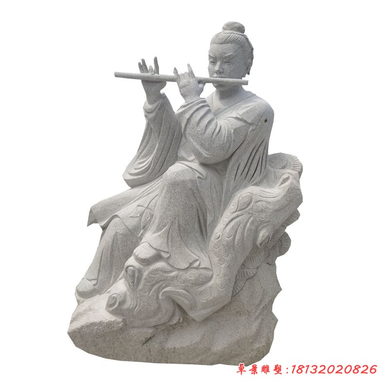 大理石八仙韩湘子石雕