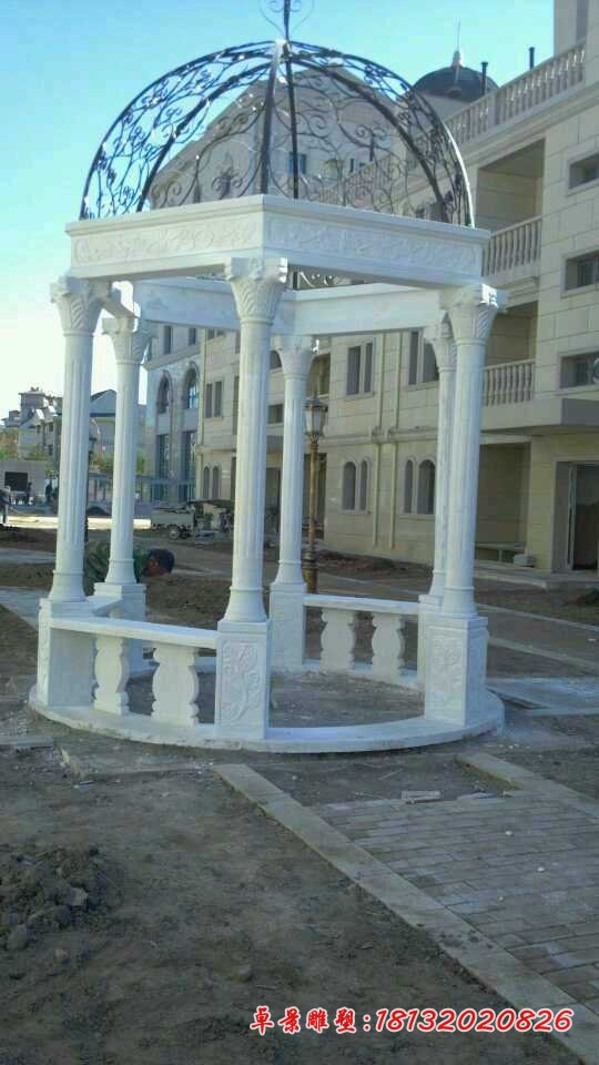 汉白玉欧式凉亭石雕