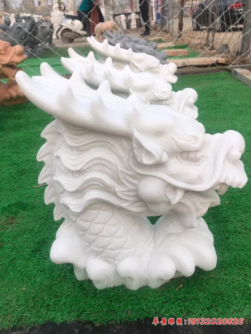 汉白玉喷水龙头石雕