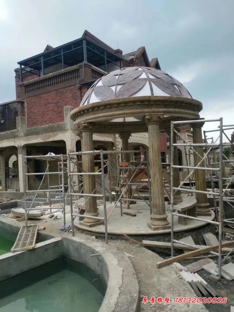 花岗岩欧式凉亭石雕 (2)