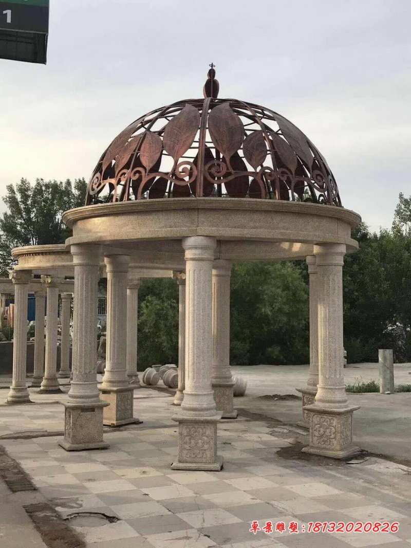 花岗岩欧式圆顶凉亭石雕