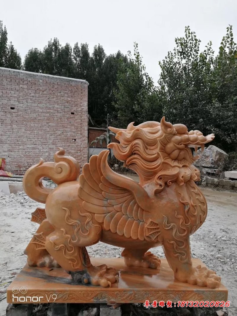 企业门口招财貔貅石雕