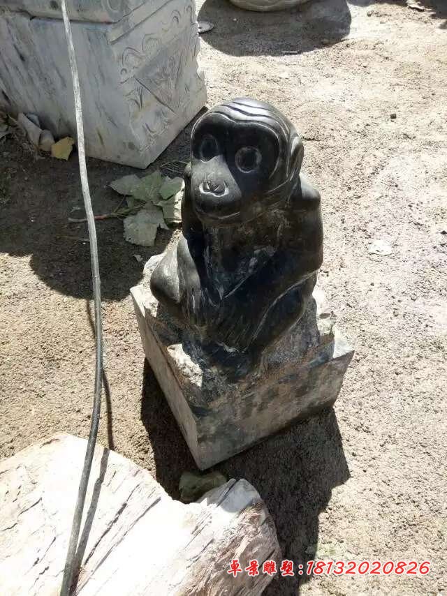 青石12生肖动物石雕