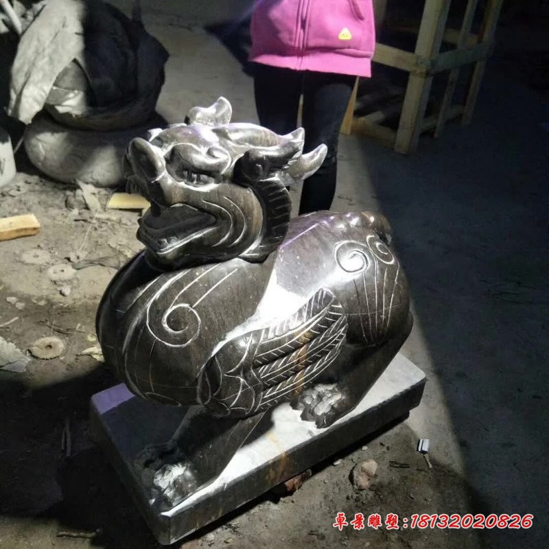 青石招财神兽貔貅石雕