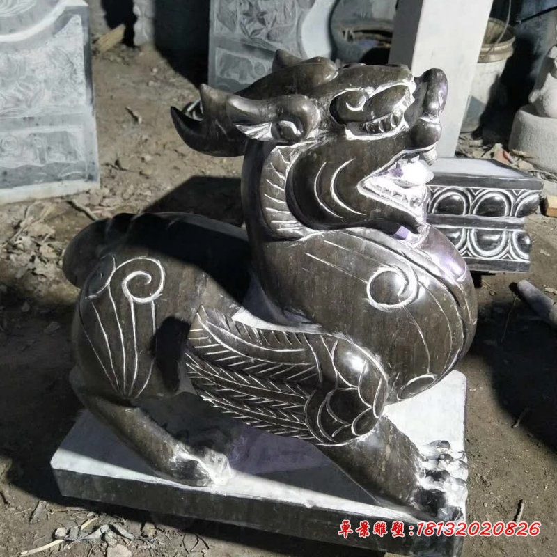 青石招财神兽貔貅石雕