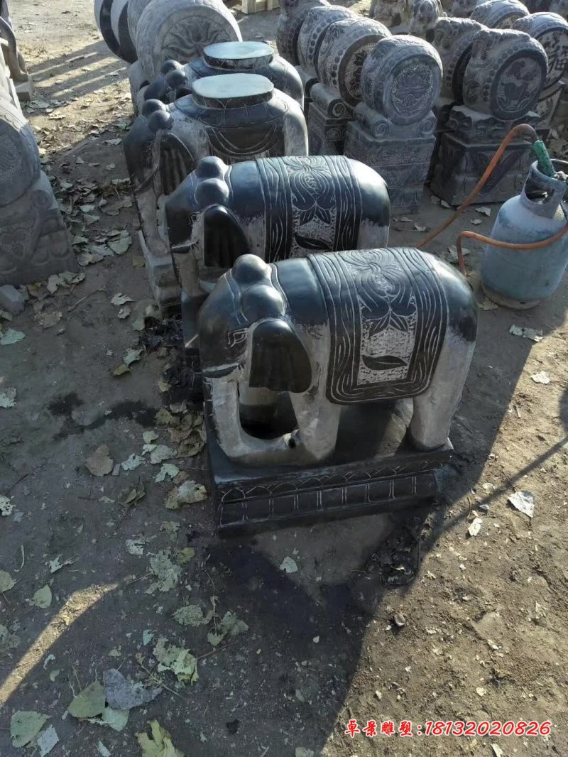 青石镇宅小象石雕 (4)