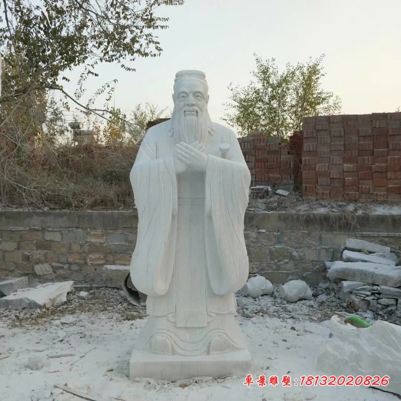 石雕孔子行教像