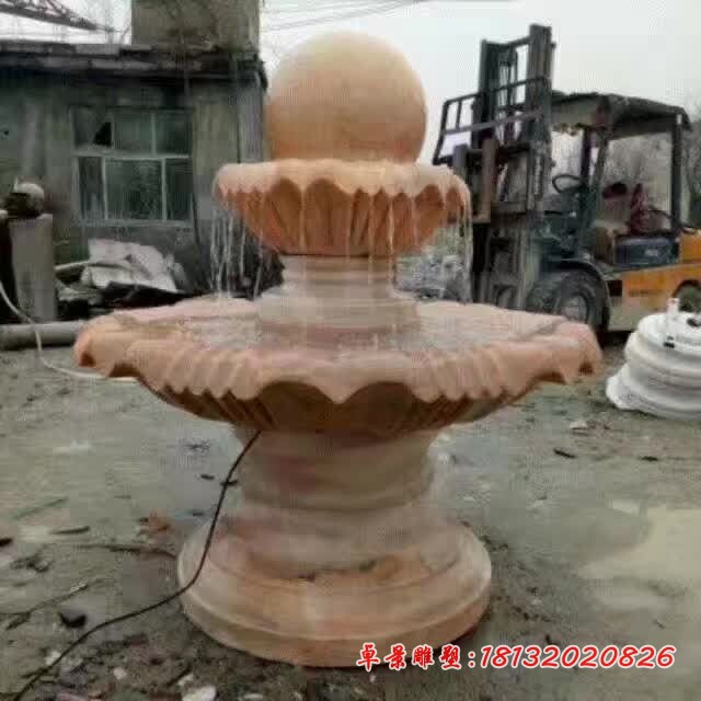 双层风水球石雕