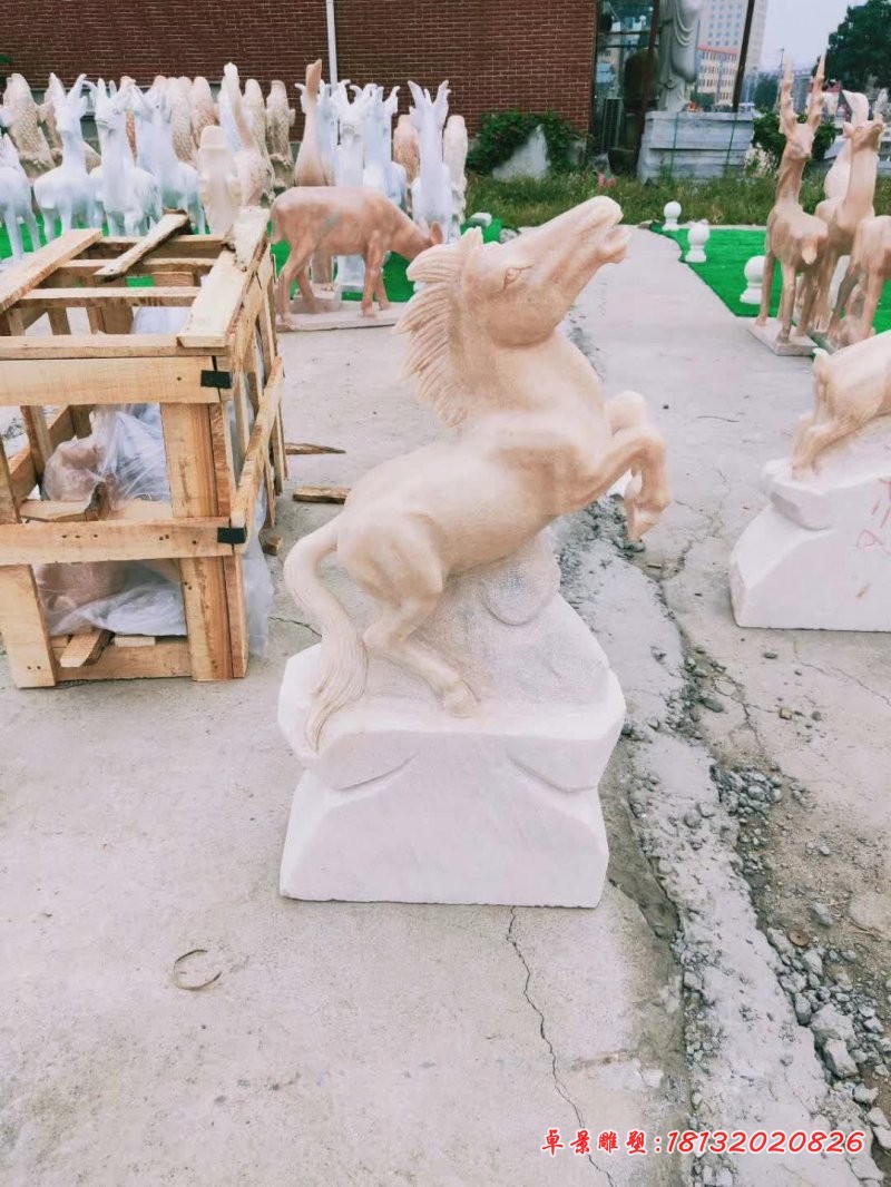 晚霞红十二生肖动物石雕 (5)