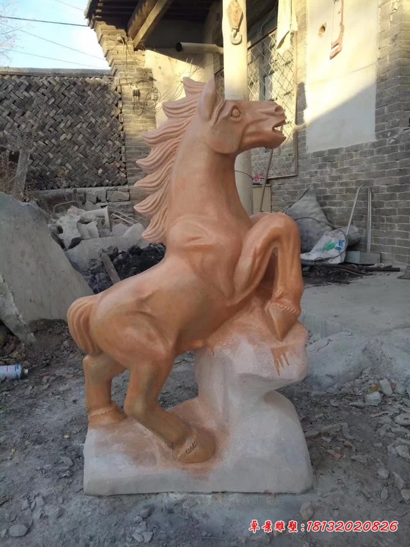 晚霞红十二生肖动物石雕 (16)