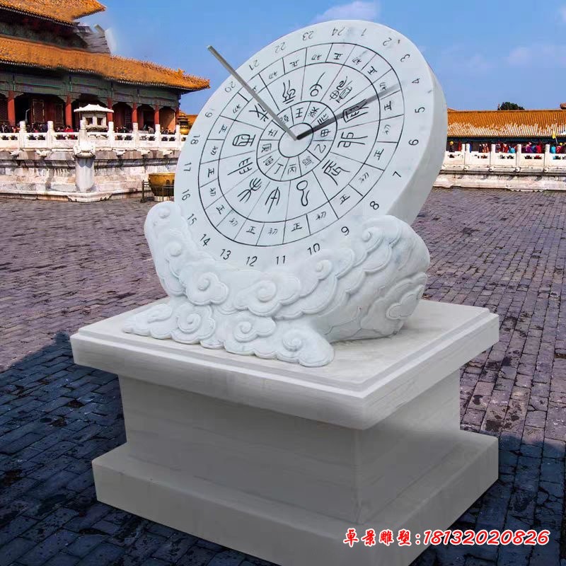 校园大理石日晷雕塑